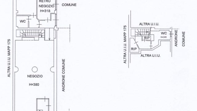 Negozio 100 mq Corso Sempione – Pier della Francesca